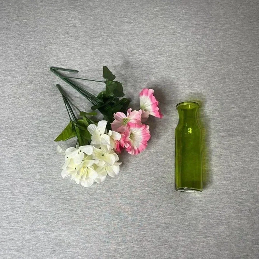 Target Faux Floral Arangement with Vase 3 PCS. Set